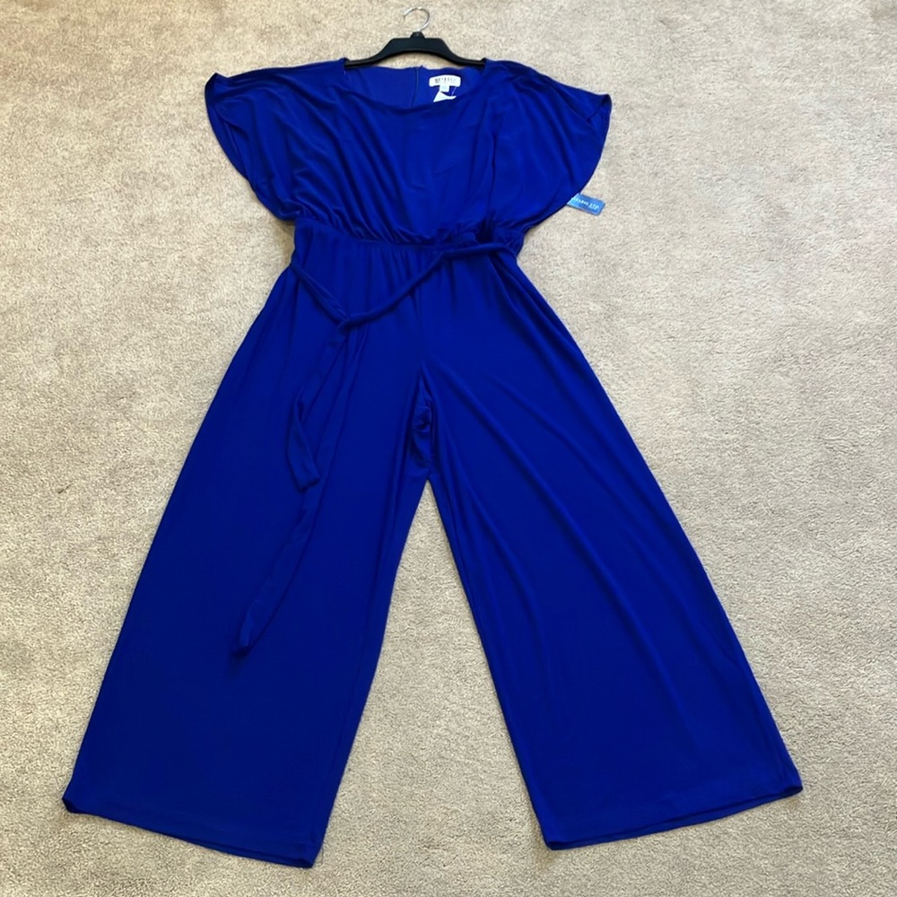 Women’s Soho Apparel Jumpsuit Royal Blue Size Petite XL - NWT